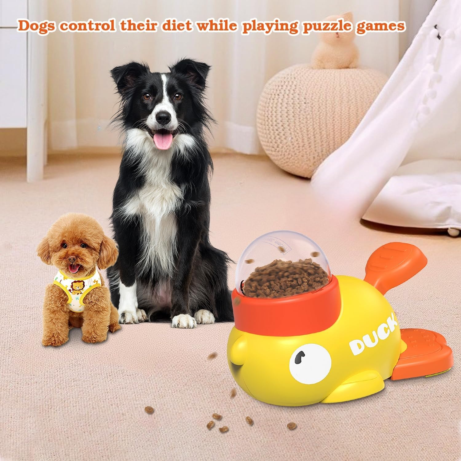 Dog Interactive Treat Dispenser Toy Food Slow Feeder