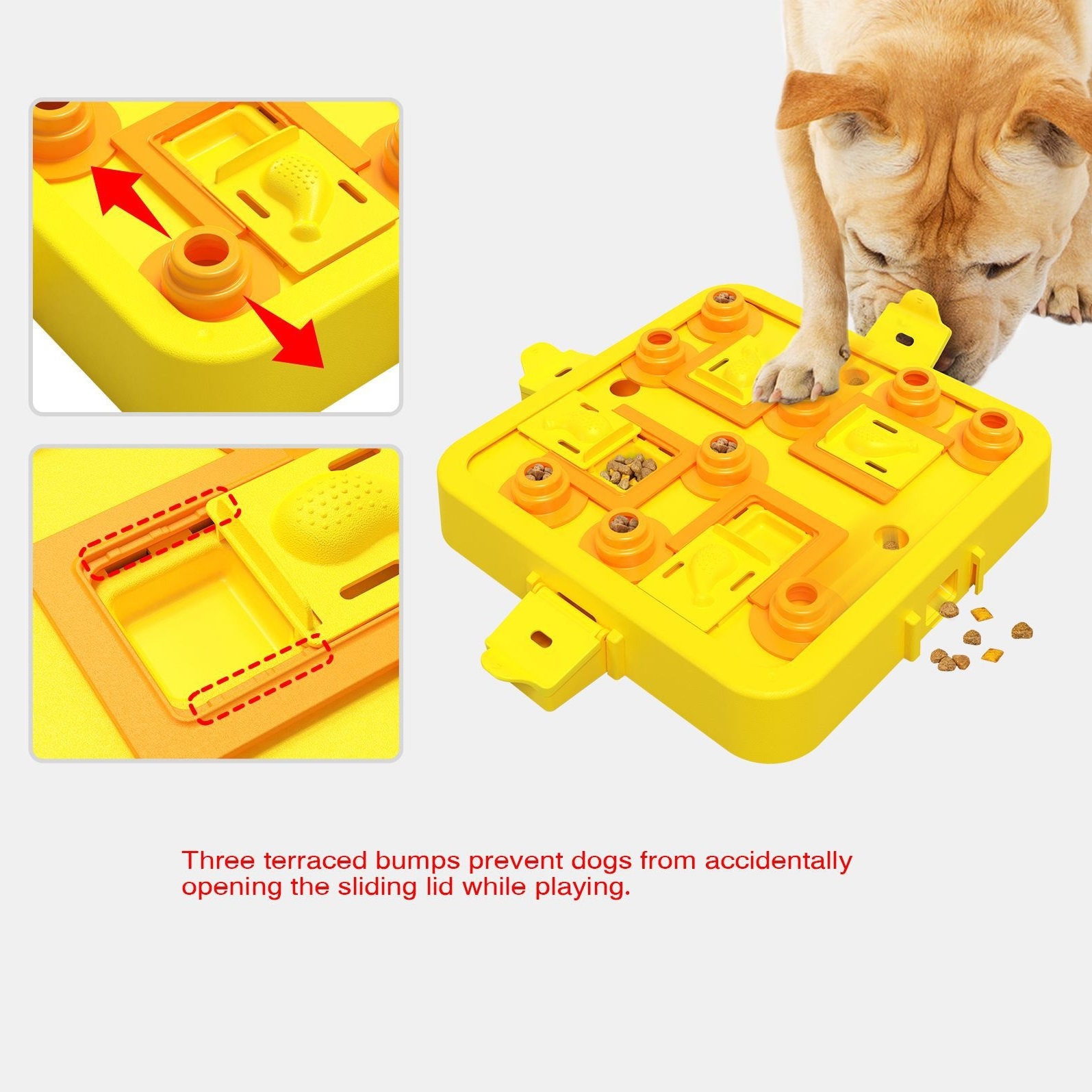 Dogs Puzzle Toy Puppy Brain Stimulating IQ Chess Food Treat Feeder