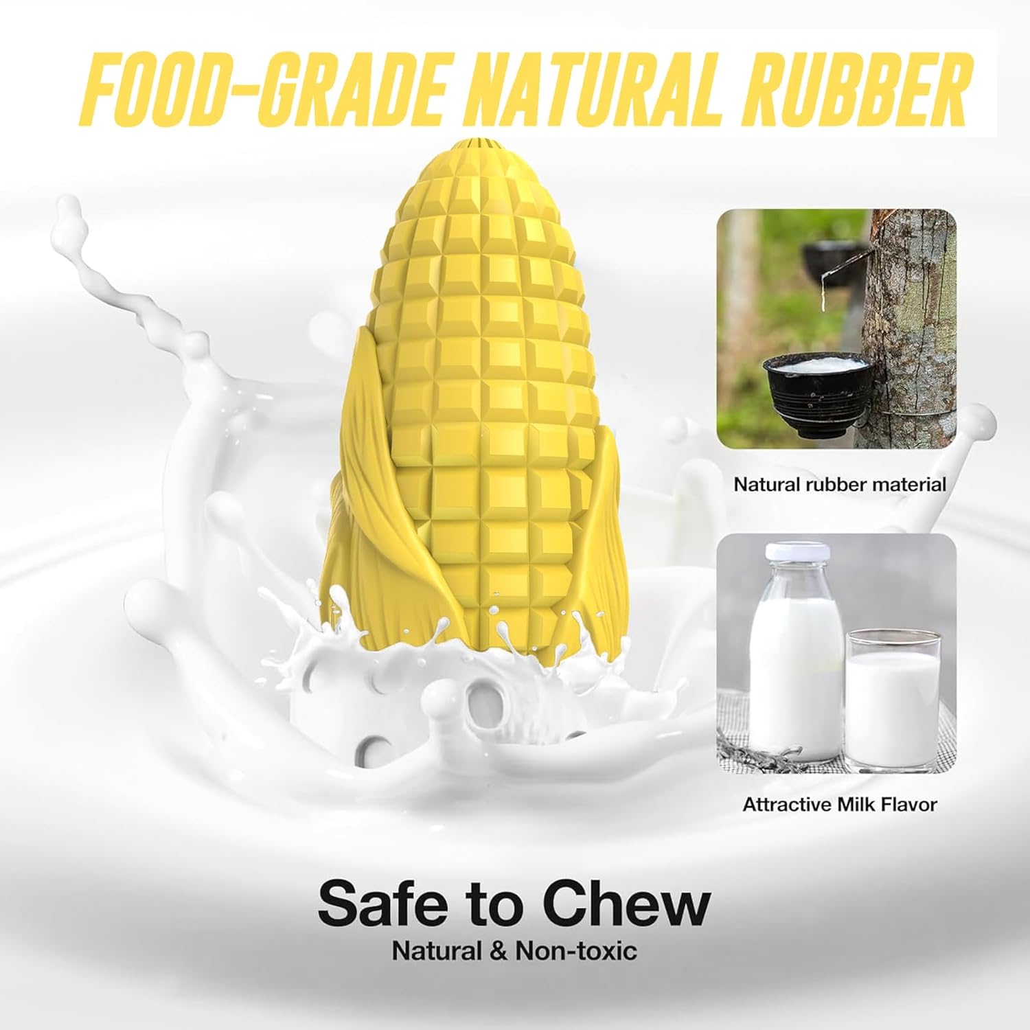 Corn Stick Durable Teeth Cleaning Toy Squeaky Interactive Dog Chew Toys