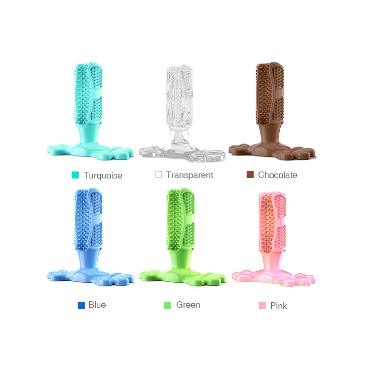 Dog Toothbrush Stick Chew Toys Tough Interactive Toy for Aggressive Chewers