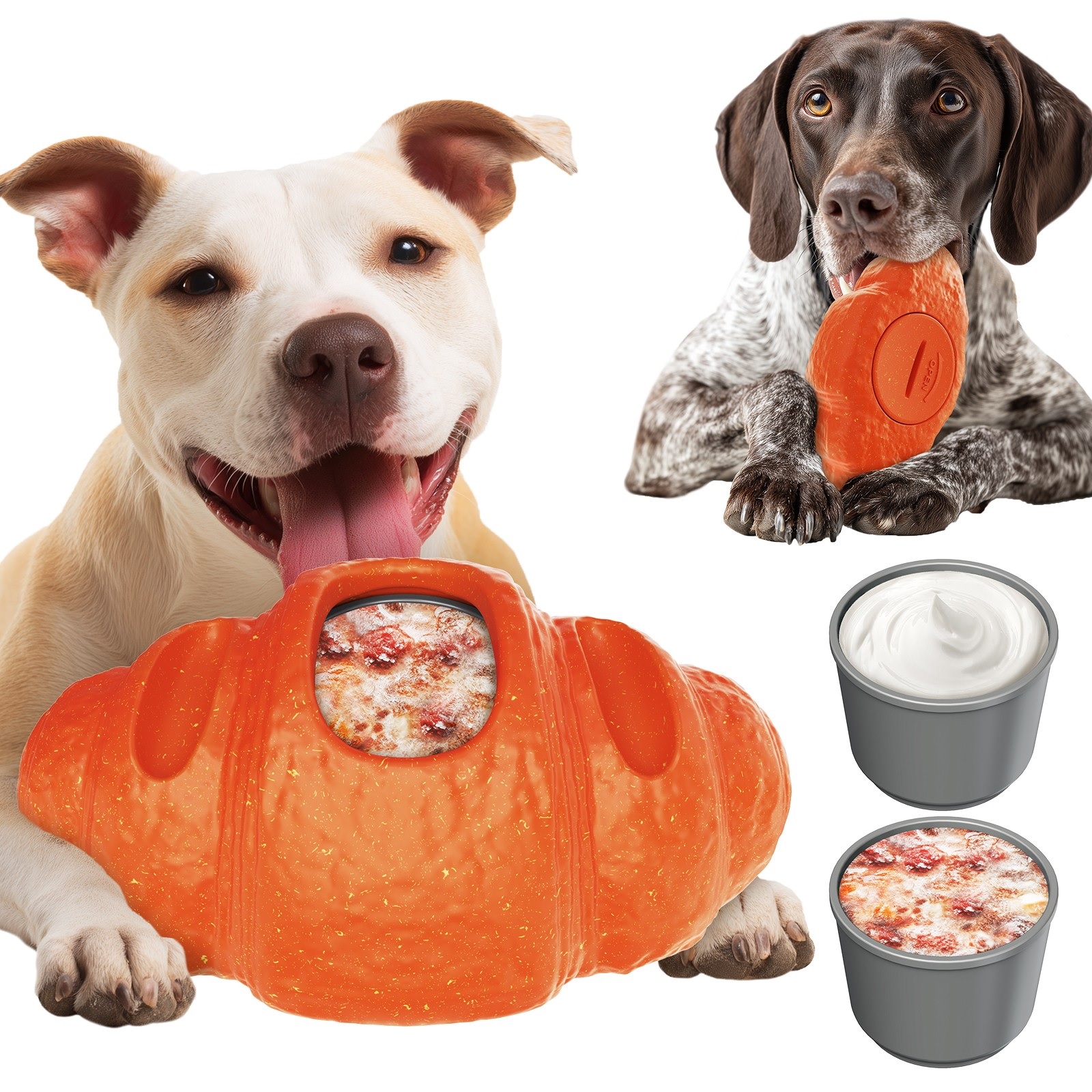 Durable Dog Chew Croissant Toys for Aggressive Chewers